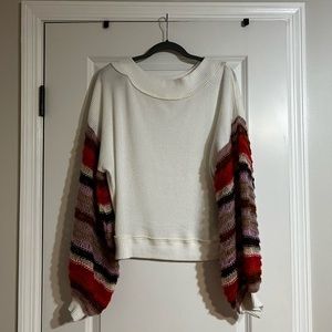 Free People Balloon Sleeve Sweater
